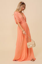 Melon Summer Spring Vacation Maxi Sundress Lined