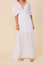 Off White Summer Spring Vacation Maxi Sundress Lined