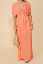 Melon Summer Spring Vacation Maxi Sundress Lined