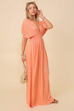 Melon Summer Spring Vacation Maxi Sundress Lined