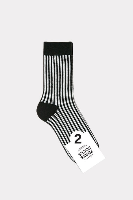 Black/White Woman Socks - Street Jacquard（10pairs)