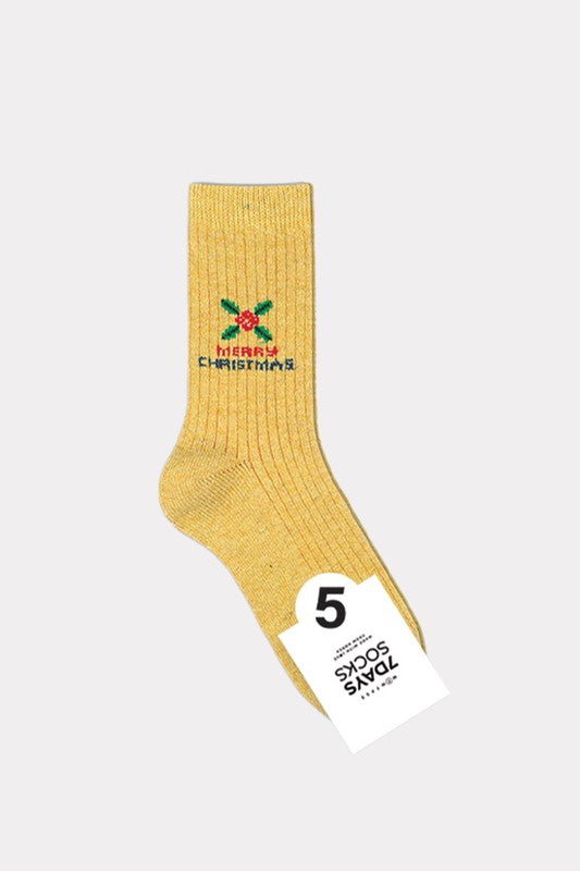 Yellow Holiday Collection - Angora Merry （10pairs)