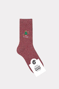 Burgundy Holiday Collection - Angora Merry （10pairs)