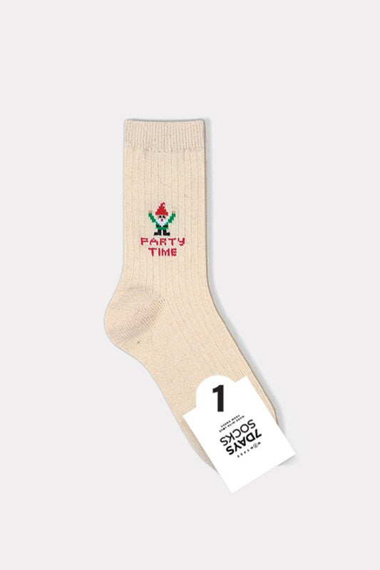 Beige Holiday Collection - Angora Merry （10pairs)