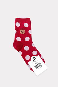 Red Holiday Collection - Cute Santa Friends(10pairs)