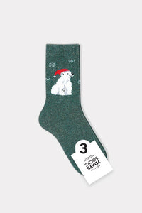 Green Holiday Collection - Angora Animal Socks(10pairs)