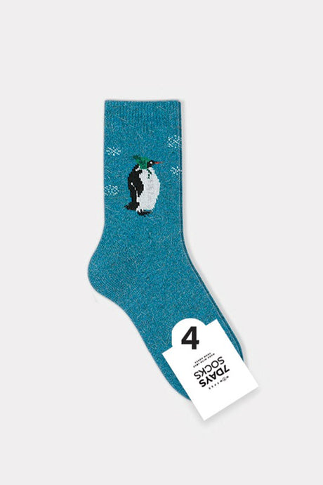Blue Holiday Collection - Angora Animal Socks(10pairs)