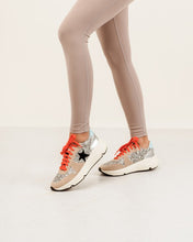 Beige Multicolor Glitter Fashion Sneakers