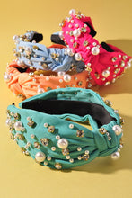 Orange Rhinestone Headband