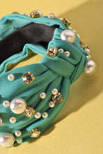 Turquoise Rhinestone Headband