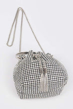 Clear Oversized Rhinestone Bucket Bag