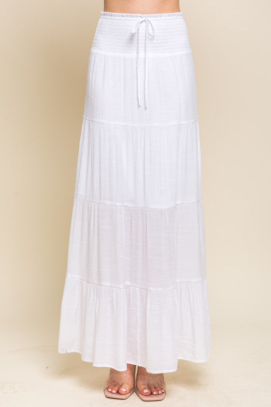 White cotton maxi skirt uk Clearance