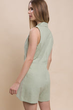 Sage Green Double Button Blazer Romper