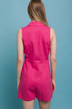 Fuchsia Double Button Blazer Romper