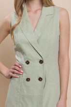 Sage Green Double Button Blazer Romper
