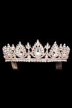 Teardrop Marquise Stone Cluster Princess Tiara