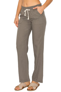 Women's Casual Linen Pants 29 Inch Inseam