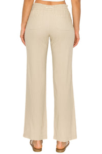 Women's Casual Linen Pants 29 Inch Inseam