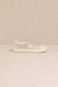 Pink Rhinestone Pink Fashion Sneakers