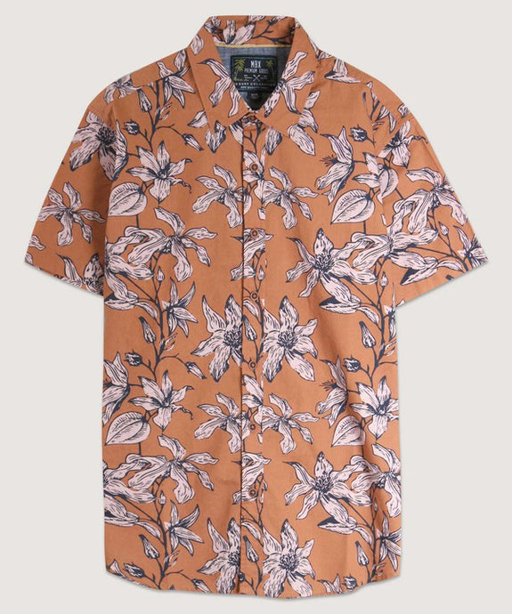 Orange Havana Camp Shirt