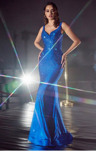 Royal Fitted Hot Stone Gown