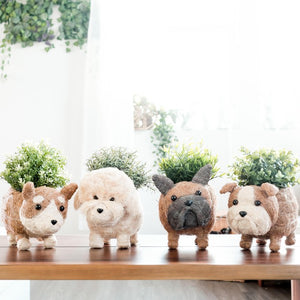 Corgi Succulent Pot - Handmade Planters