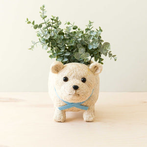 Polar Bear Planter - Handmade Plant Pot
