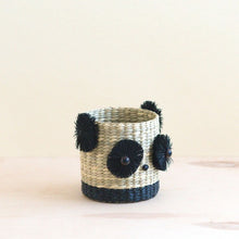 Panda Seagrass Basket Planter - Animal Planter