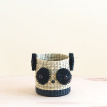 Panda Seagrass Basket Planter - Animal Planter