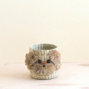 Dog Seagrass Basket Planter - Planter Basket
