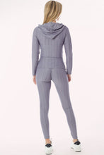 Light Grey Scrunch Butt Active Leggings & Zip Up Jacket Set