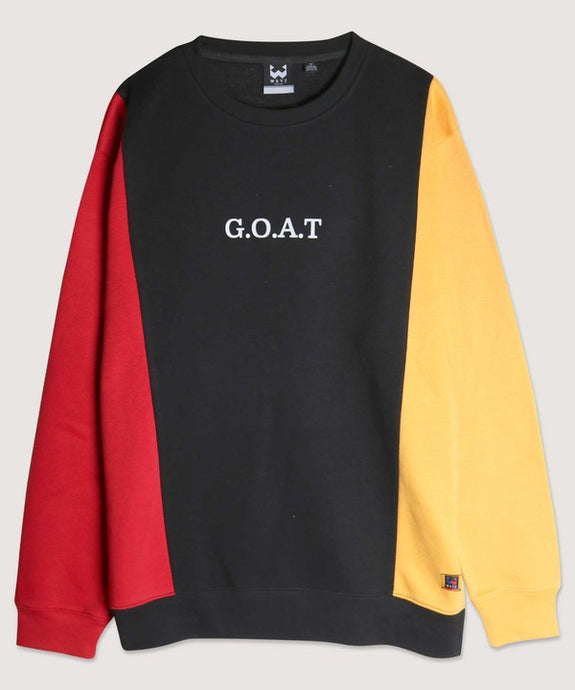 Gold Rush Color Block Crew Pullover