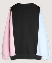 Slush Pink Color Block Crew Pullover