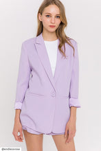 Light Purple Single Breasted Blazer