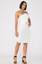 White Off Shoulder Fashion Dress