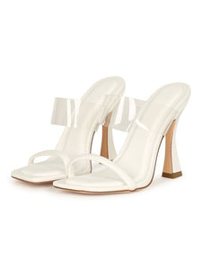 White Summer Refreshing High Heel Sandals