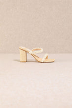 Off White Summer Pearl High Heel Sandals
