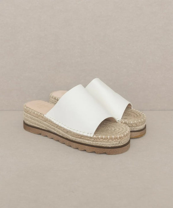 Off White Summer Thick Bottom Casual Slippers