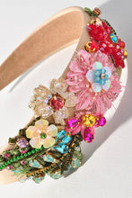 Multi-Color Floral Satin Headband