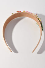 Multi-Color Floral Satin Headband