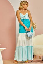 Mint Multi Plus Colorblock Maxi Dress