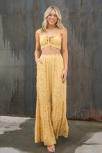 Mango Print Rayon Gauze Tiered Pants