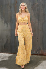 Mango Print Rayon Gauze Tiered Pants