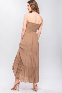 Clay Strapless Maxi Dress