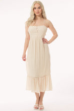 Natural Sweetheart Neck Smocked Back Cami Sundress