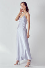Silver Slip Maxi Dress