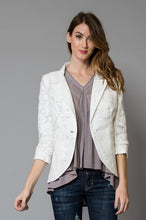 Chic Lace Overlay Blazer
