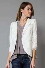 Chic Lace Overlay Blazer