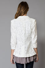 Chic Lace Overlay Blazer