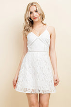 White Lace Sling Midi Dress